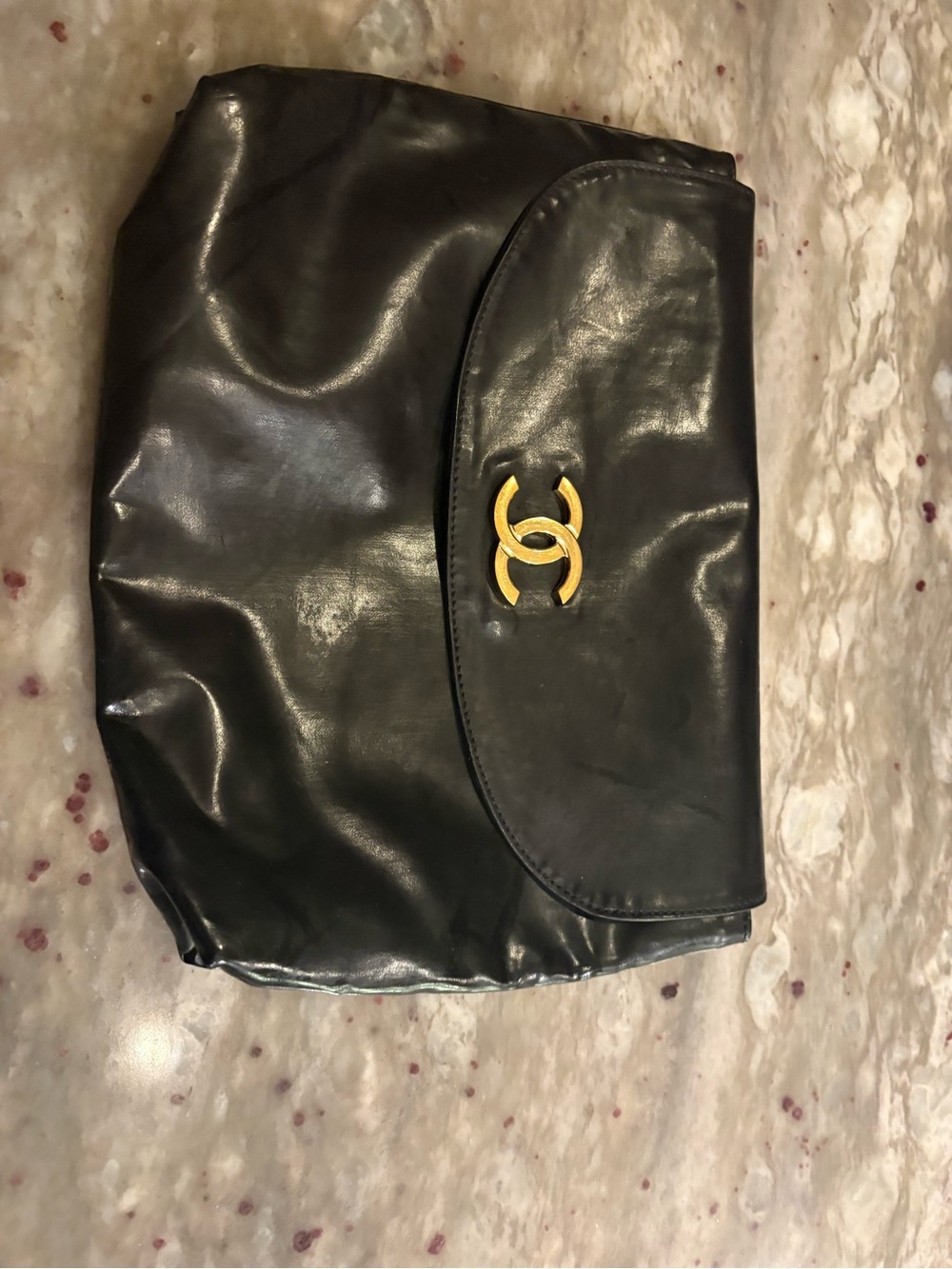 CHANEL Black Leather Pouch on Chain (WITH COA) - Picture 11 of 16